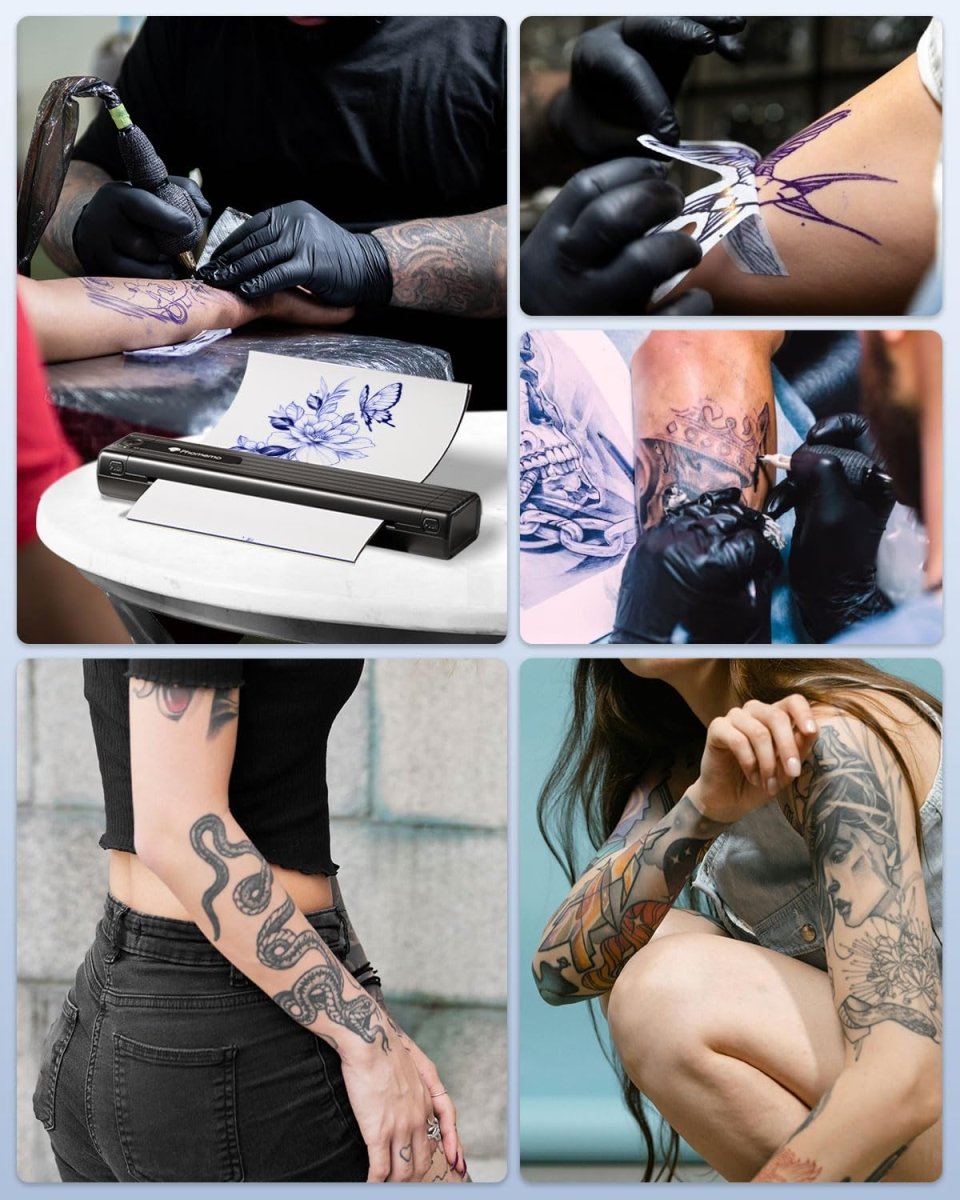 Phomemo 50 Sheets A4 Tattoo Transfer Paper - Compatible with TP83, M08F, TP87 - Tattoo Unleashed