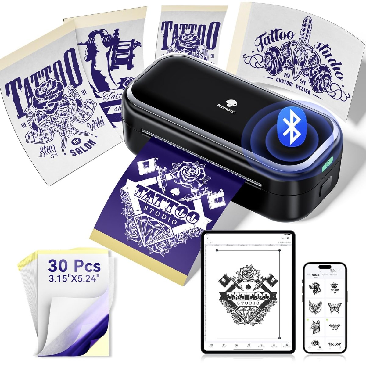 Phomemo TP31 Mini Wireless Thermal Tattoo Stencil Printer - Tattoo Unleashed
