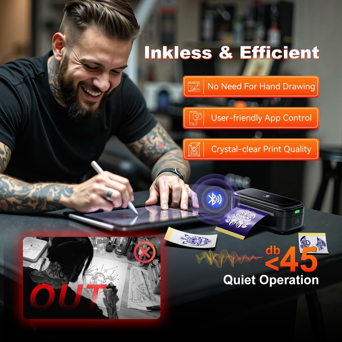Phomemo TP31 Mini Wireless Thermal Tattoo Stencil Printer - Tattoo Unleashed