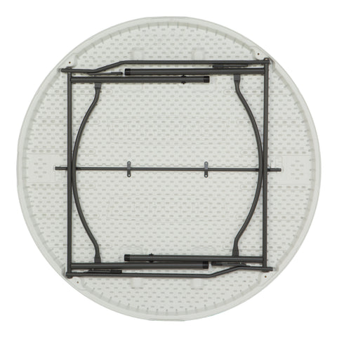 Folded round table