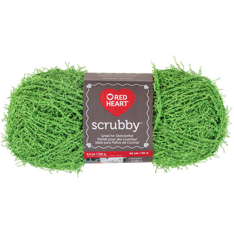 Lime  scrubby yarn for dishcloths