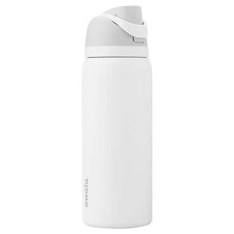 Owala FreeSip 32 oz water bottle in shy marshmallow white