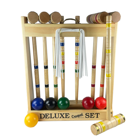 Handcrafted Deluxe Croquet Set 6-Player