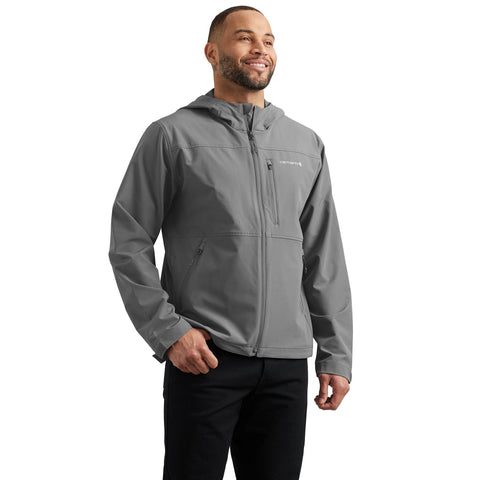 Carhartt men's Force Phoenix Jacket in Steel showing front