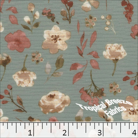 stone, Rebecca Floral Knit Print Fabric 573616