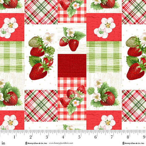 strawberry patch, Berry Besties Collection Cotton Fabric 22