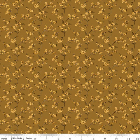 tan, Bountiful Collection Pumpkins Cotton Fabric C17864