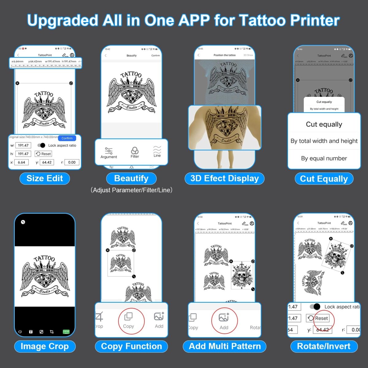 TATOPRT P19 Wireless Tattoo Stencil Printer - Tattoo Unleashed