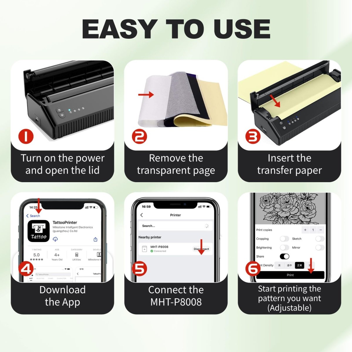 Tatouhom Wireless Tattoo Stencil Printer - Tattoo Unleashed