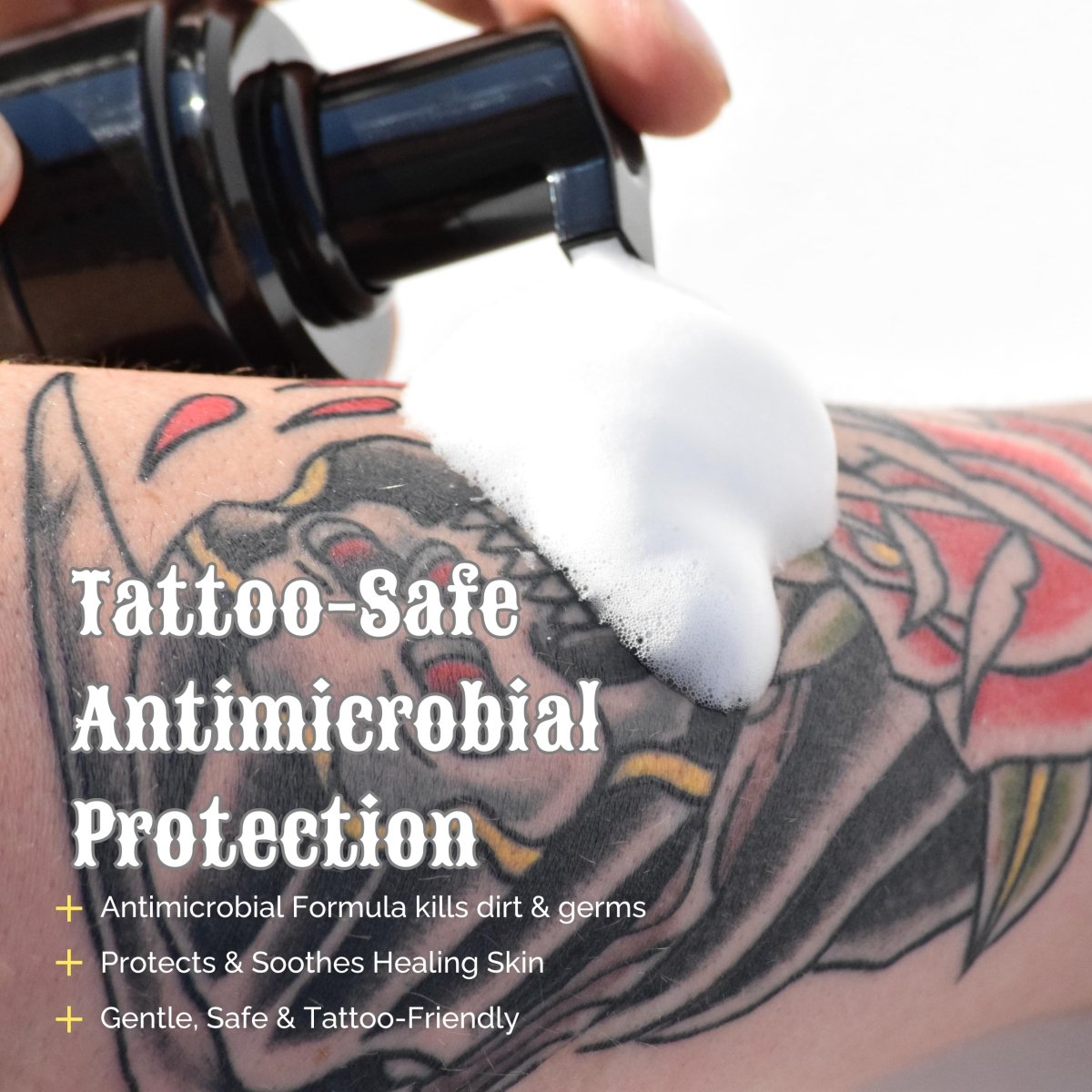 Tattoo Cleansing Foam by TATTYBEE – 6.8 oz - Tattoo Unleashed