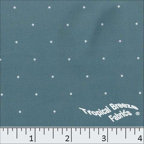 teal, Double Brushed Dot Print Fabric 572625