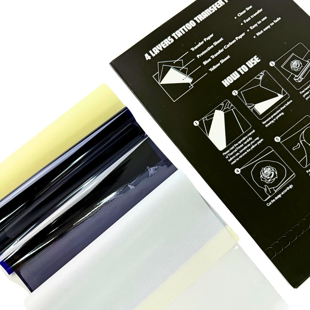 T.U. Tattoo Stencil Transfer Paper - 100 sheets, A4 Size - Tattoo Unleashed