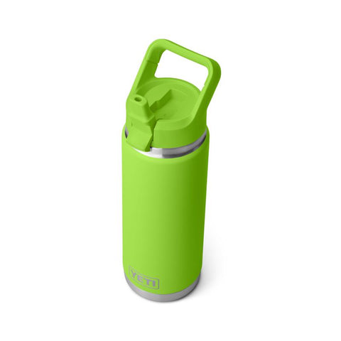 Yeti Rambler 26 oz Water Bottle with Straw Cap in venom