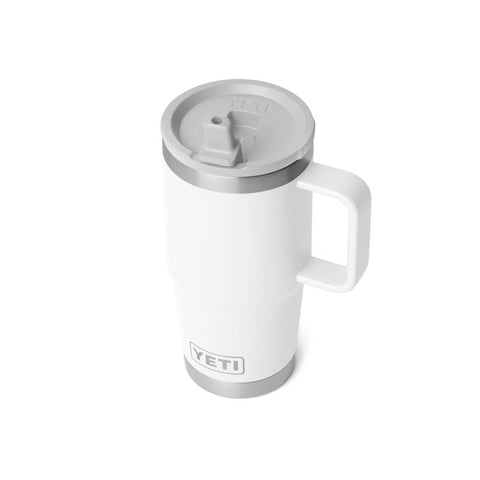 Yeti Rambler 20 oz. Travel Straw Mug in white