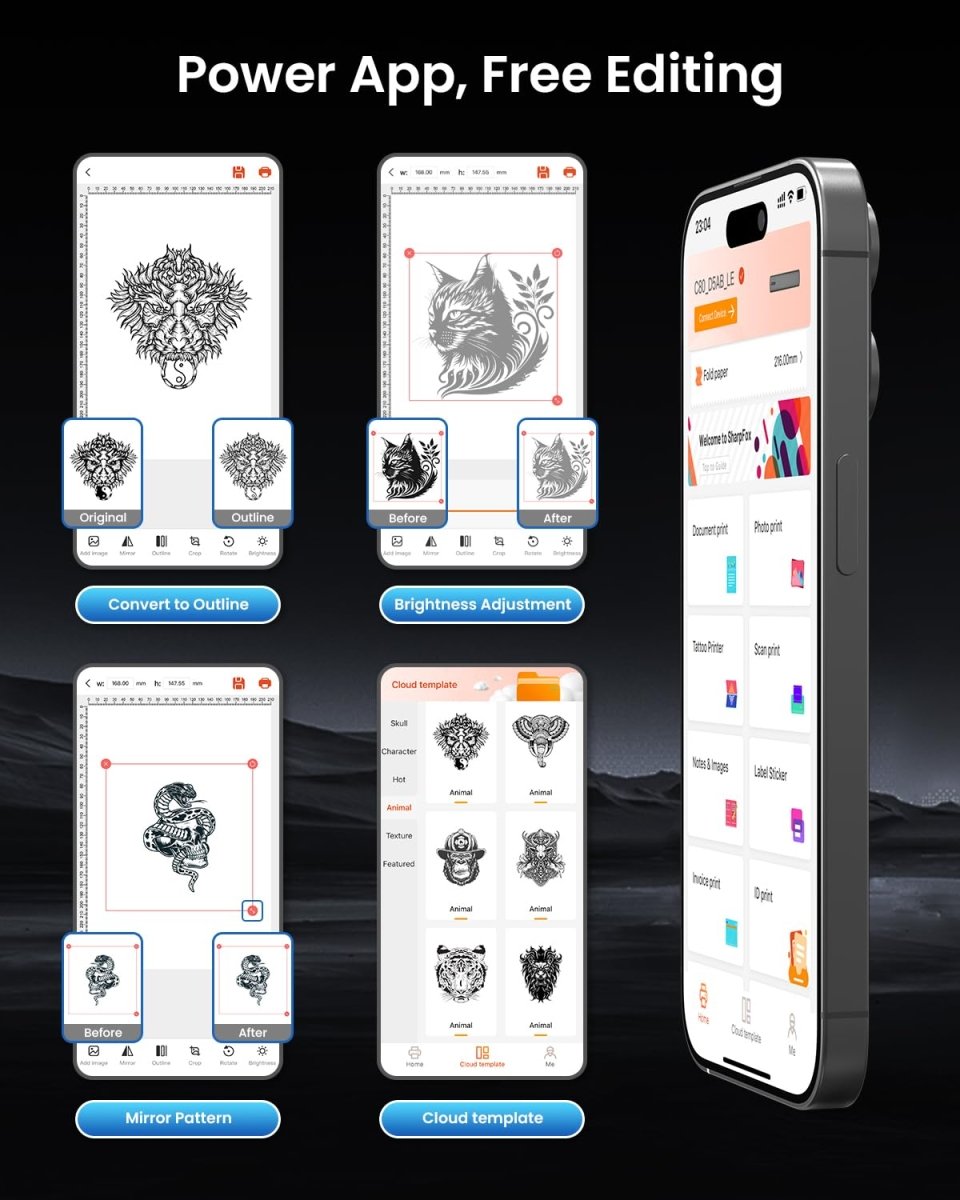 Wireless Tattoo Stencil Printer by BESTECCT - Tattoo Unleashed