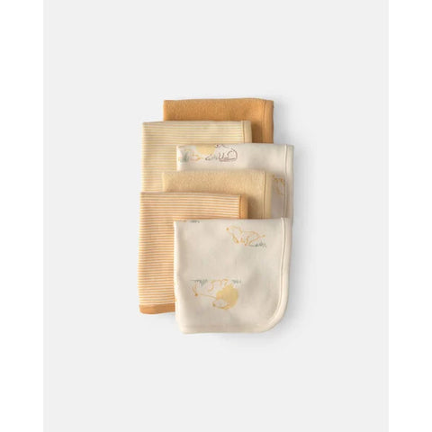 yellow lion, 6-Pack Terry Washcloths 1V379