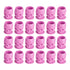Yilong Pink Disposable Tattoo Ink Caps Skull with Stable Base - 100pcs - Tattoo Unleashed