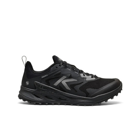 Keen men's Zionic NXT waterproof hiking shoe in triple black color