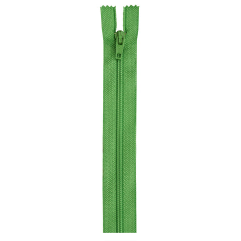 Bright green zipper