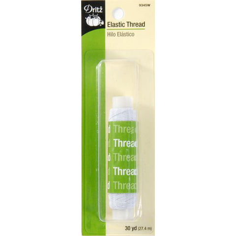 White elastic thread