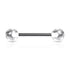 Straight Barbell w/ Acrylic Ball - 14GA