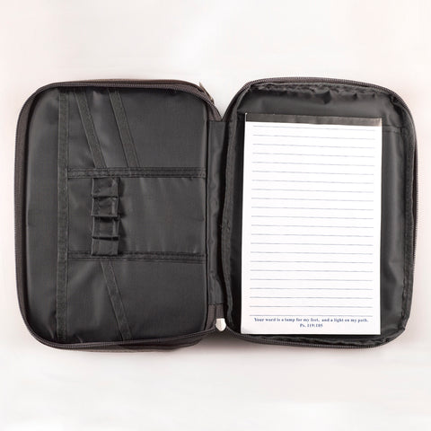 Brown Faux Leather Organizer Bible Cover BBM457
