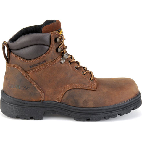 Carolina steel toe work boots, profile view.