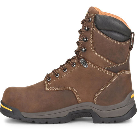 Carolina mens 8 inch Bruno Hi safety toe work boots instep