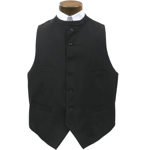 Black clerical vest
